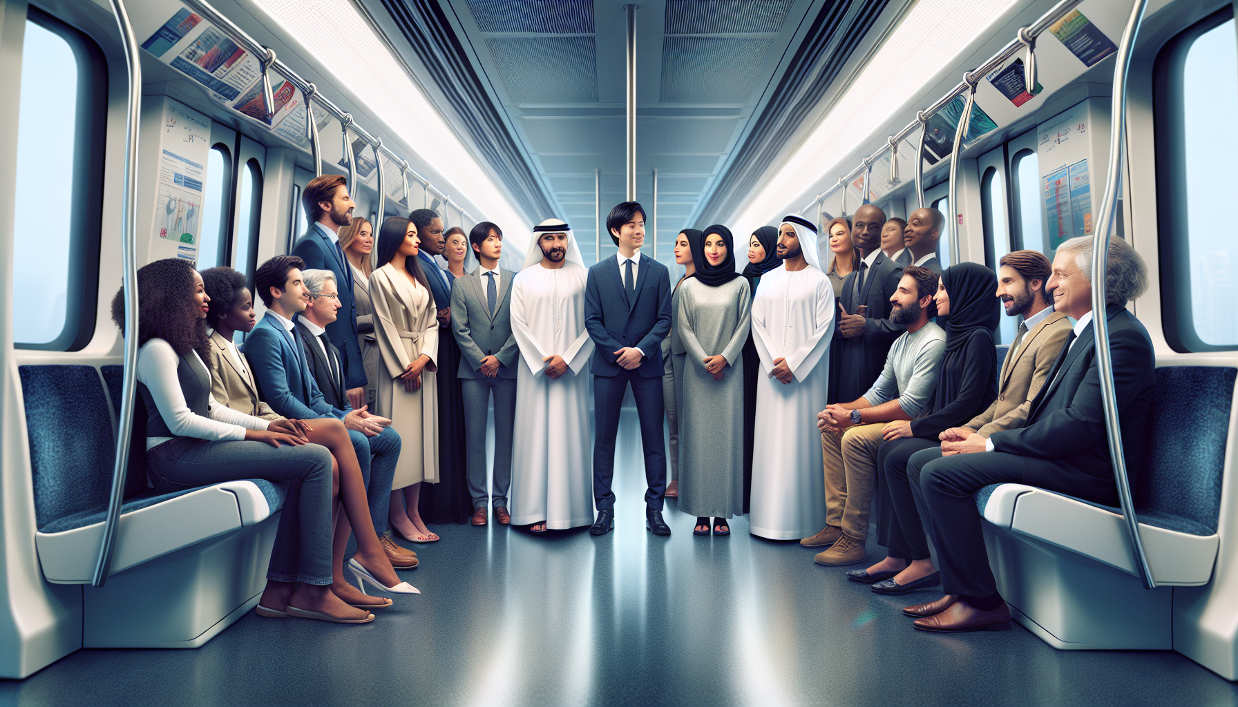 Dubai: An Ordinary Day in the Metro, A Reflection of Advanced Culture and Civilization